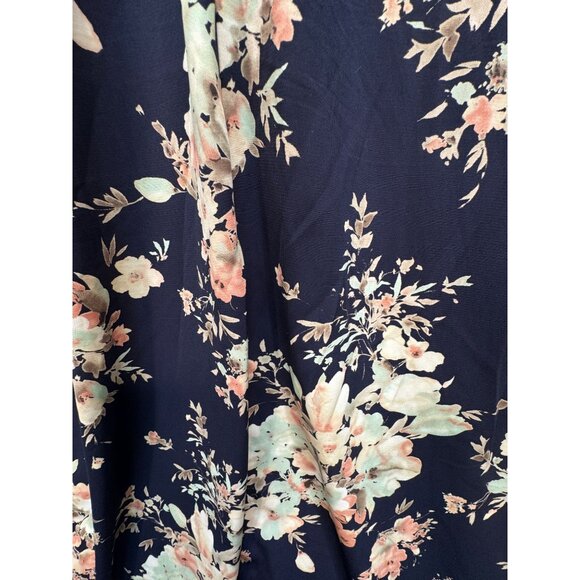 Soprano Womens Floral Maxi Summer Dress Size S Navy Strappy Beach Boho Chic - Picture 10 of 13